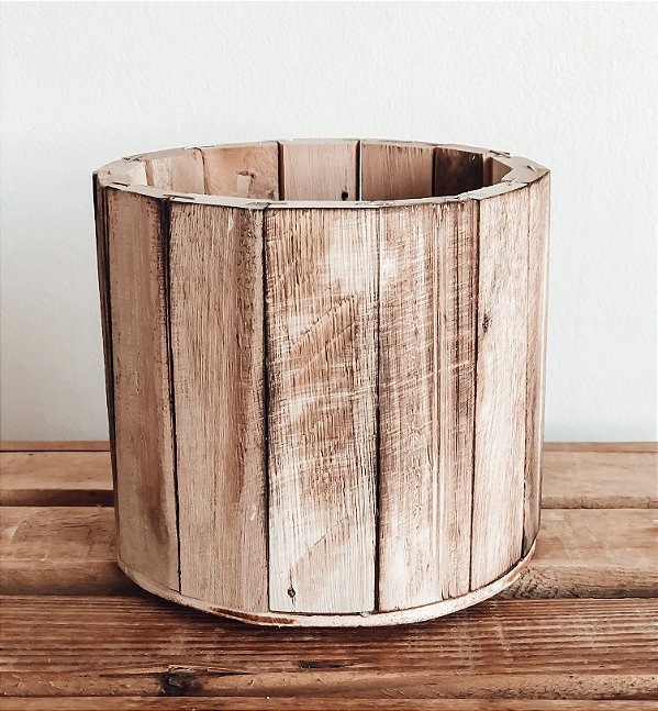 Cachepot madeira 14x12cm