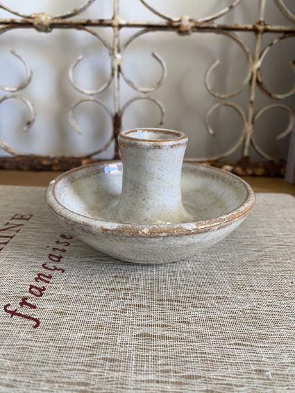 Castiçal cerâmica esmaltado 3840