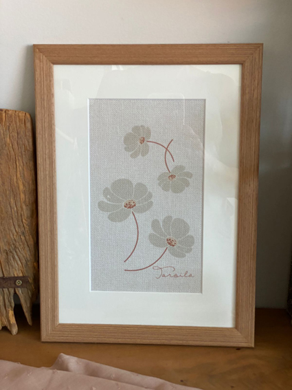 Quadro decorativo Estampa digital em linho 5066