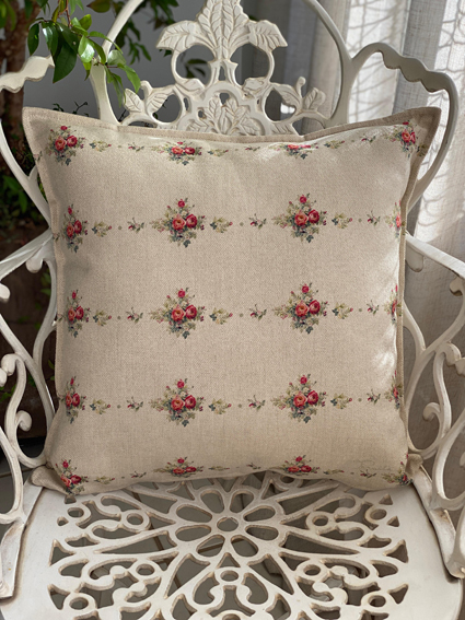 Capa almofada linho 45x45cm persponto estampa Lia 5516  ( Não acompanha enchimento )