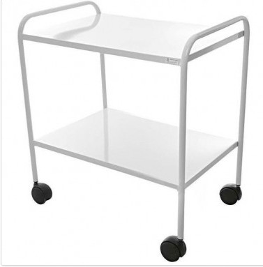 Mesa Auxiliar sem Varanda 40 x 60 x 80 Pintura Epóxi c/ Rodízios - Salutem