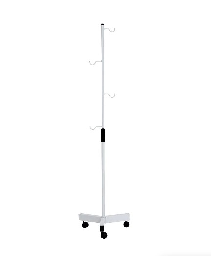 Suporte para Soro Pintura Epóxi com rodízio - Salutem