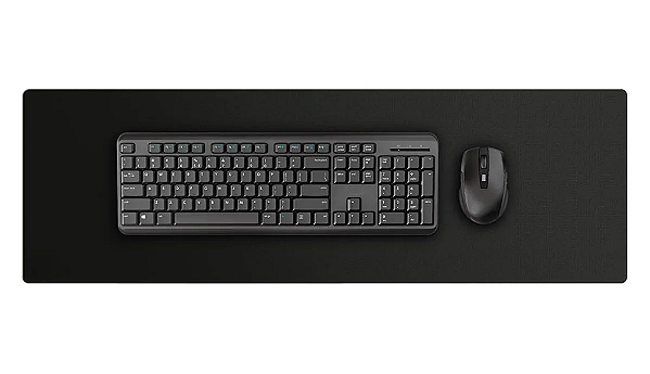 Mouse pad 90x30 workpad Home office Clássico Sem Costura com máximo controle de precisão - Preto