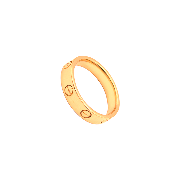 Anel Inspiração Love Banhado a Ouro 18K