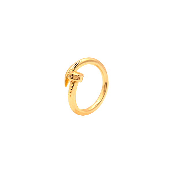 Anel Prego Ajustável Banhado a Ouro 18K