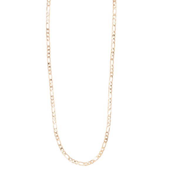 Colar Corrente Fígaro Banhado A Ouro 18K Tam 70Cm