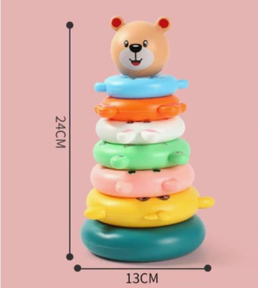 Pirâmide de argolas para bebê