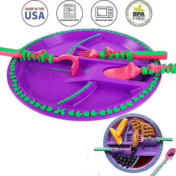 Prato e talheres divertidos