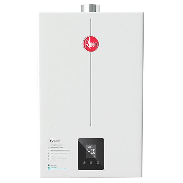 AQUECEDOR A GÁS DIGITAL RHEEM 20 LITROS GN