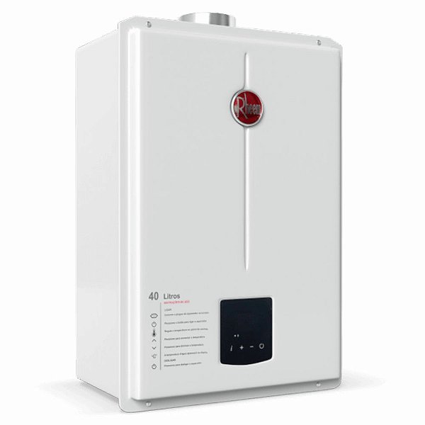 Aquecedor de Água a Gás digital 40 litros Rheem GLP