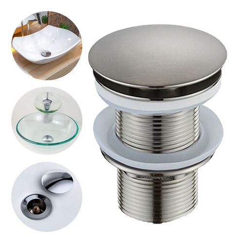 Válvula Click Para Lavatório Banheiro Inox Ralo 7/8 E312 Sowshop