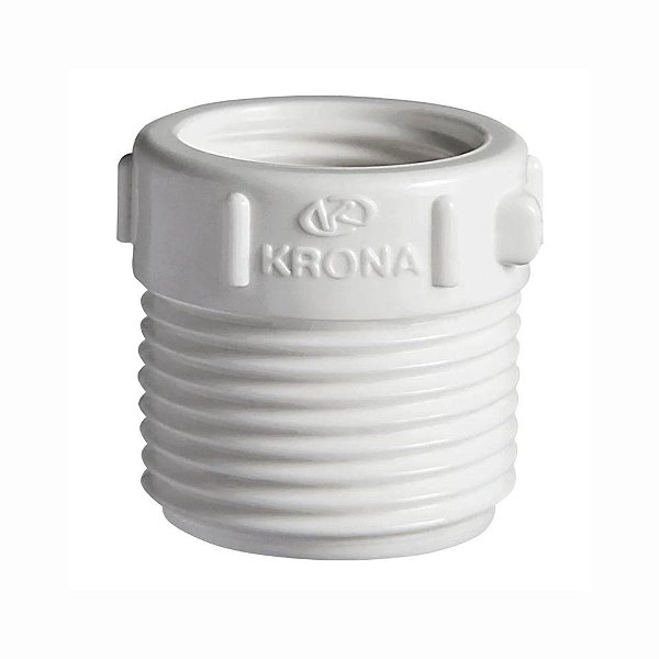 Bucha Redução 3/4x1/2" Roscável PVC Branco Krona