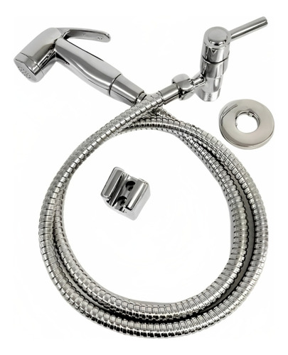 Ducha Higiênica Banheiro Luxo 1/4 Volta Cromado Inox ABS 1,20 Sowshop