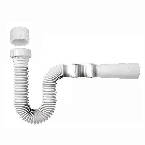 Sifão Pop Universal Extensível 72cm Branco 1.1/2" Sowshop