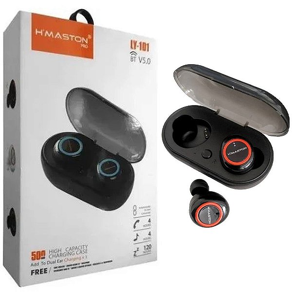 Fone de Ouvido Bluetooth estilo Earbuds Airdot com Caixa Regarregável H' maston LY-101 - Armyshield Mobile Gadget's | Loja Oficial