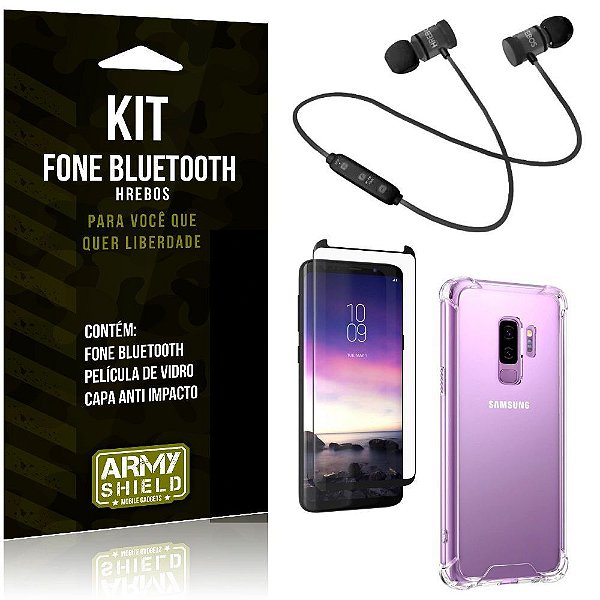 Kit Fone Bluetooth HS-615 Galaxy S9 Plus + Capa Anti + Película Vidro -  Armyshield - Armyshield Mobile Gadget's | Loja Oficial