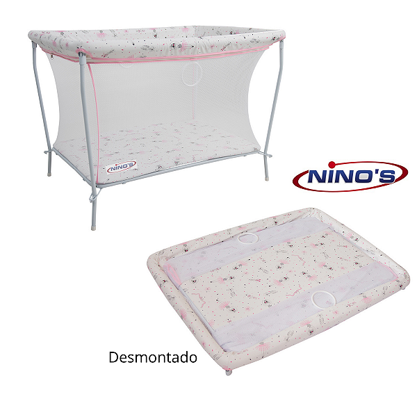 Berço Cercado Desmontável Chiqueirinho Bailarina Ninos