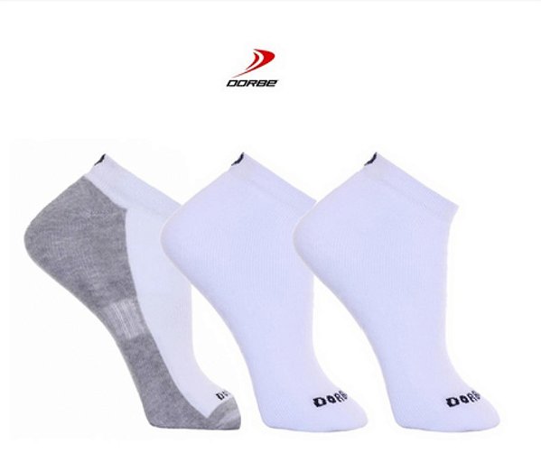 Kit 3 pares de Meia Dorbe – Branco/Branco