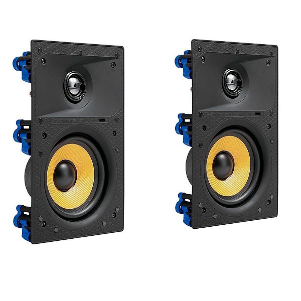 2E R-5 - Par de Caixas acústicas de embutir retangular 40W RMS