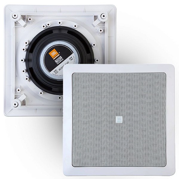 Caixa de embutir JBL Selenium 6CO1Q Arandela Quadrada Coaxial 6" 50Watts