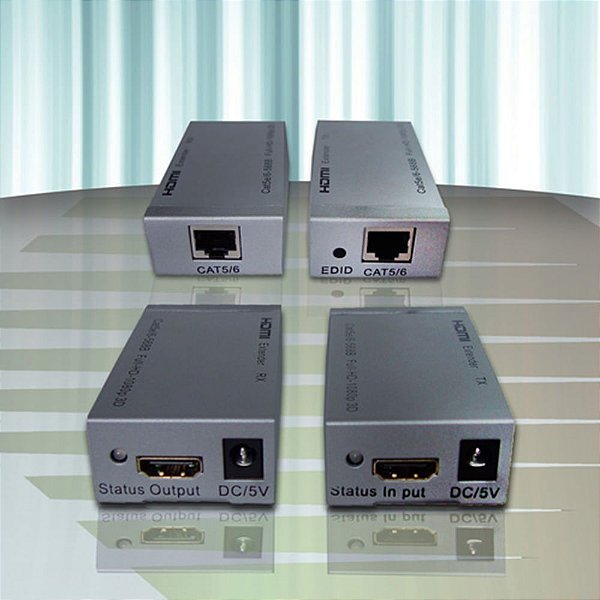 Diamond Cable EX-3022 - Extensor HDMI até 60m via cabo de rede CAT5/6 com amplificador de sinal