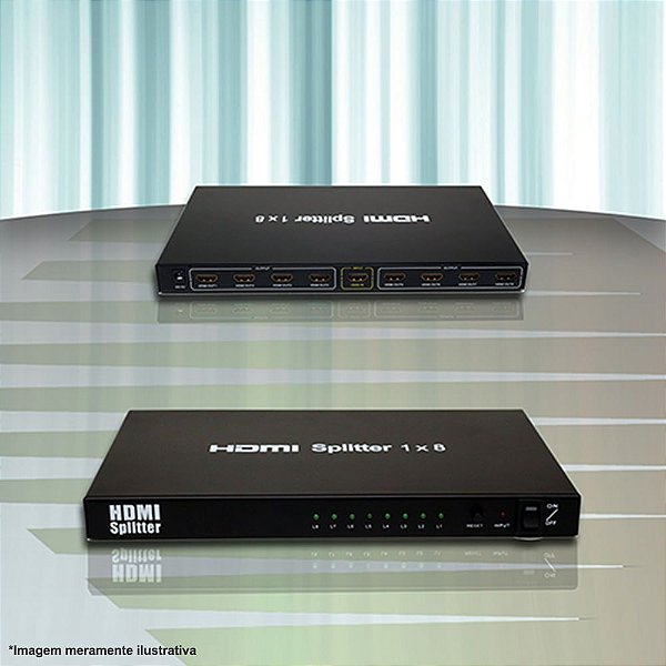 Diamond Cable HE-3116 - Divisor HDMI FullHD com 1 entrada x 16 saídas HDMI com AMP de sinal