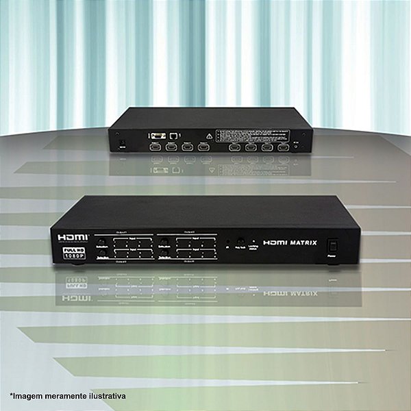 Diamond Cable MX-3388 - Matriz HDMI 8 entradas X 8 saídas HDMI