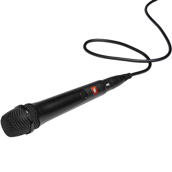 JBL PBM100 - Microfone Vocal Dinâmico com Cabo para Partybox Cardióide P10