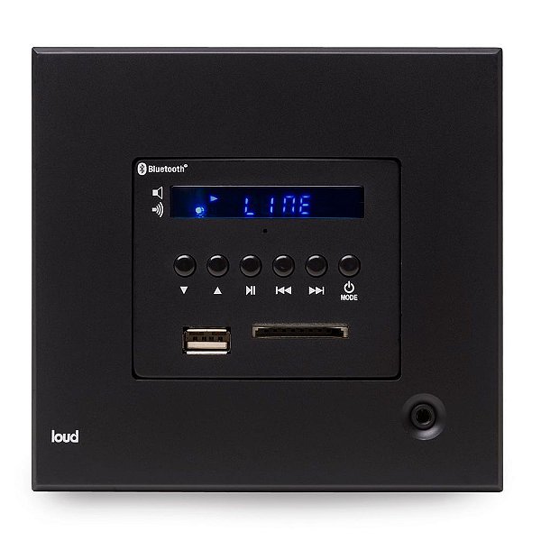 Loud LAC LX BT BLACK - Amplificador estéreo de parede com Bluetooth / 2ch 15W