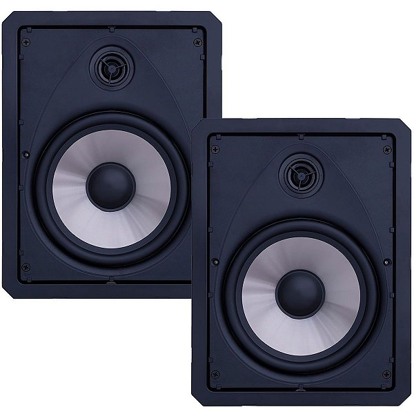 Loud LR6 PAS BL Par - Caixa acústica de embutir Retangular Borderless 6" 50W 2 vias