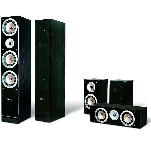 Pure Acoustics QX900 - Conjunto de caixas acústicas 5.0 para Home Theater