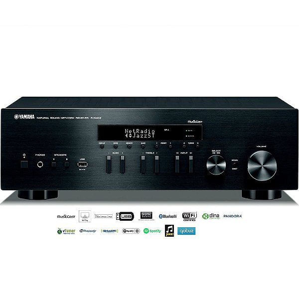 Receiver Stereo Hi-Fi Network Yamaha R-N402 Wireless Bluetooth AirPlay MusicCast USB