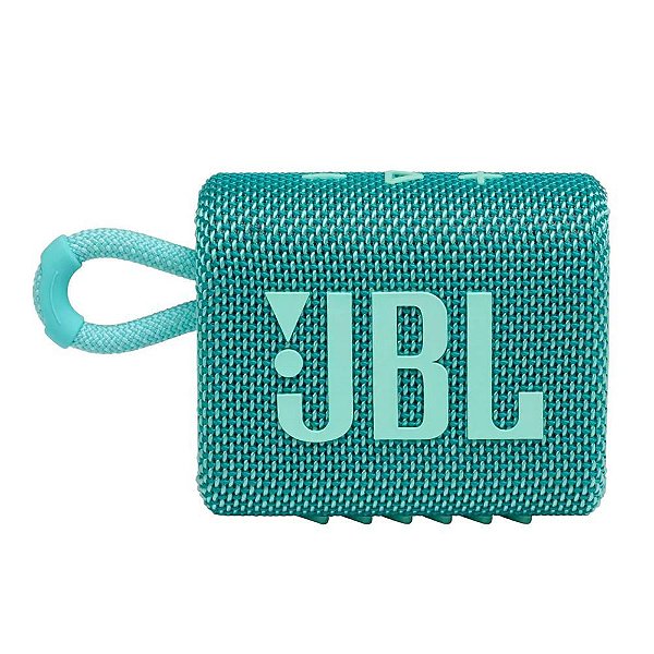 Caixa de Som Portátil JBL GO 3 À Prova D’água IPX 67 Bluetooth 4.2W RMS Teal
