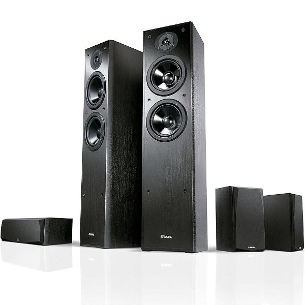 Kit Home Theater 5.0 Yamaha NS-F51 + NS-P51 - Preto