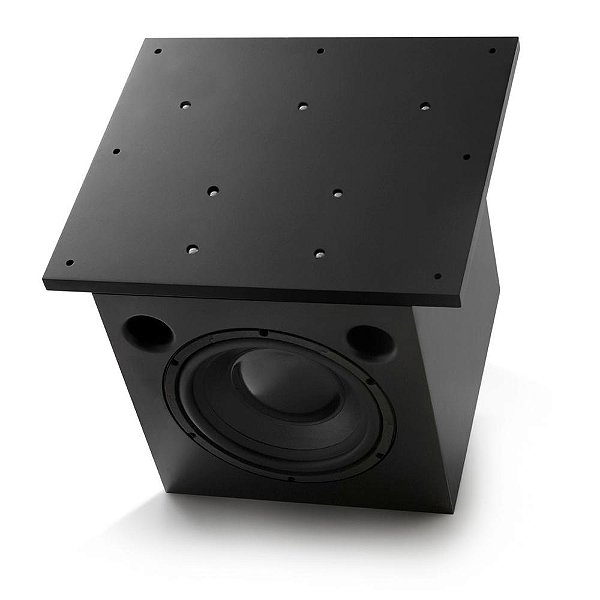 AAT  Cube Invisible Subwoofer Ativo paa Fixação 10" Pol. 500W RMS Classe AB 4 Ohms Bivolt Preto