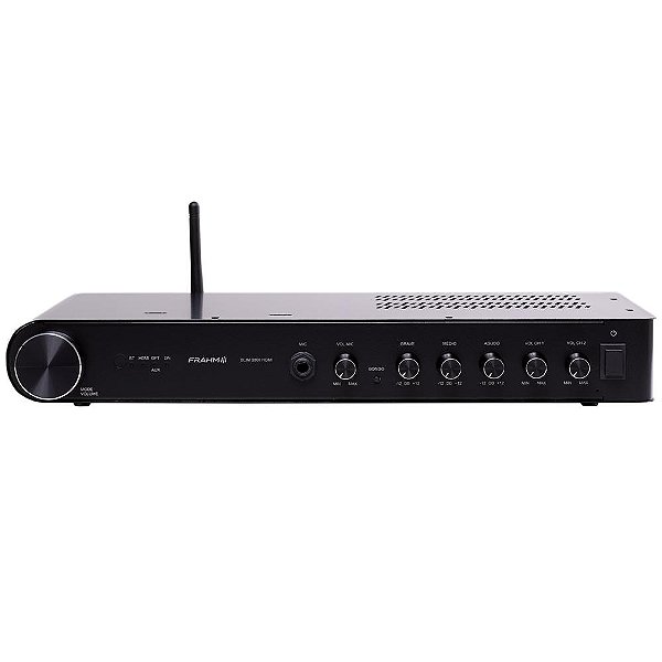 Amplificador Frahm Slim 3800 HDMI Bluetooth USB FM 240W RMS Classe D 4 Ohms Bivolt