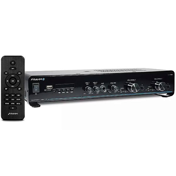 Frahm Slim 2500 App G5 Amplificador para Som Ambiente 160W Bluetooth Usb Sd Fm