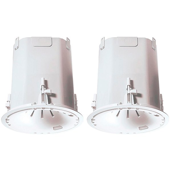 Par de Alto-Falantes para Teto Alto Coaxial JBL Professional Control 47HC Arandela Selada de 6,5" Potência de 150W 8 Ohms Branco