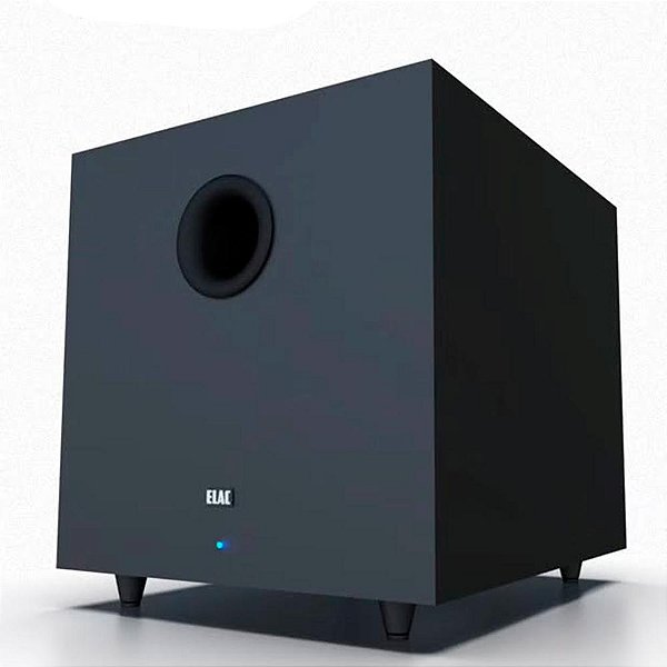 Subwoofer Ativo Elac Titan Pro 800-BK Classe D Woofer 8" Pol. 120W Bivolt Preto