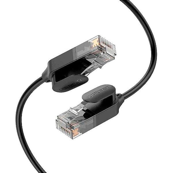 Cabo de Rede de Alta Velocidade Ugreen Cat 6A Utp Ethernet 10Gbps Rj45 3 Metros NW122 Preto