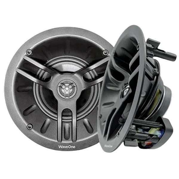 Wave One WPI2006 Caixa Acústica de Embutir Angulada Premium 6,5" 200W Tela Quadrada Unidade