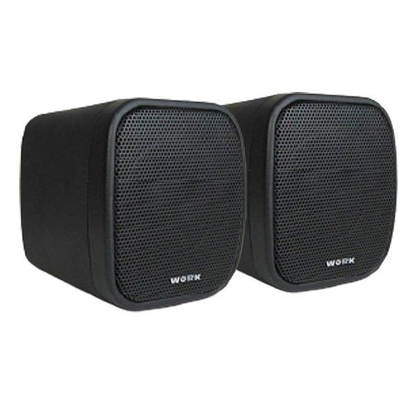 Work Pro Neo 3 Par de Caixas Acústicas para Som Ambiente IP54 2,5" Pol. 50W 8 Ohms Preto