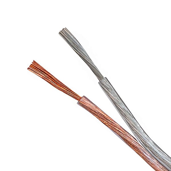 Cabo Paralelo Plus Cristal Cobre Estanhado Discabos 2×1,50mm² Rolo 100 metros