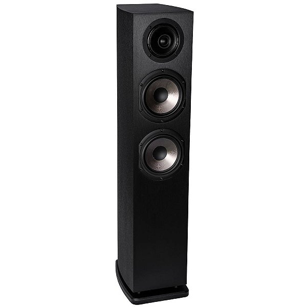Caixa Torre de 3 Vias Cabasse Jersey MC170 com Tweeter Coaxial Dois Woofers com Overdrive Preto Unidade