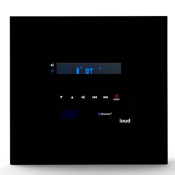 Amplificador de Embutir Loud Audio LAC A/B Bluetooth 5.1 aptX-HD 4 Canais 15W RMS Bivolt Preto