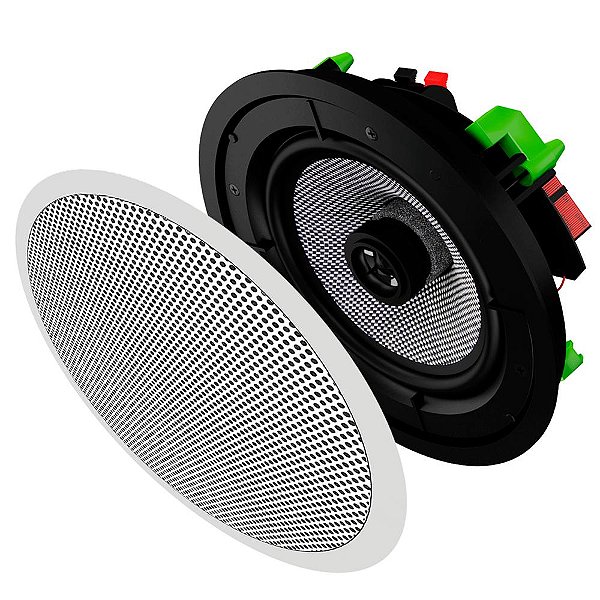 Caixa de Embutir Borda Slim Plana Quadrada 120W RMS RCR6 FC Loud