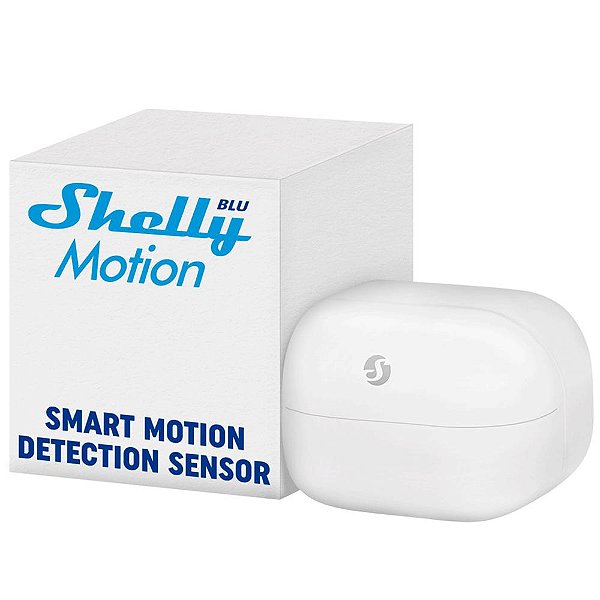 Sensor de Movimento Bluetooth Shelly BLU Motion Com Lux BTHome 5 Anos Bateria (21775)