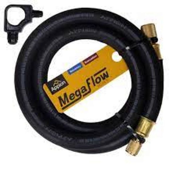 Mangueira para Vácuo MegaFlow Appion 1/2" Preta 1,8m 3/8 x 1/4 MH120006EAK