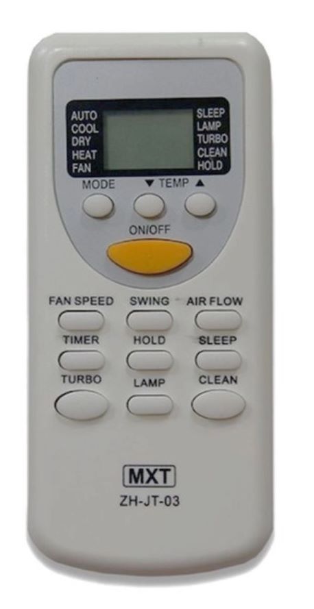 Controle Remoto C 01338 Para Ar Condicionado ZH/JT-03 Para Uso Em York Komeco Rheem - 23.1.1095