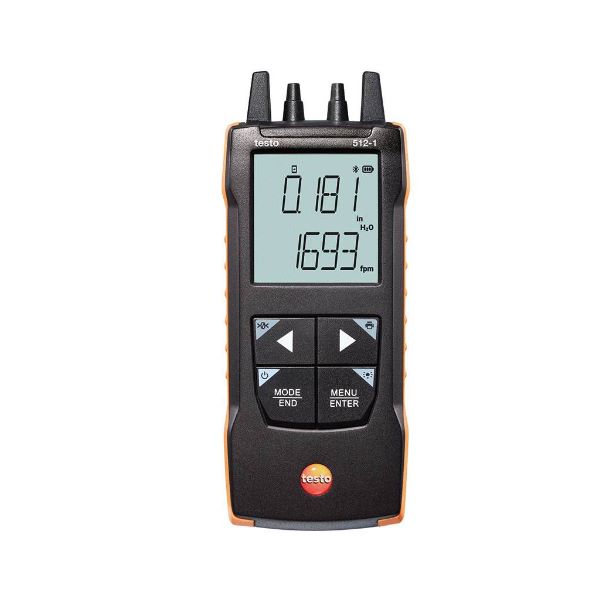 Testo 512-1 - Instrumento De Medição De Pressão Diferencial Digital Com Conexão De Aplicativo - 0563 1512 - TESTO